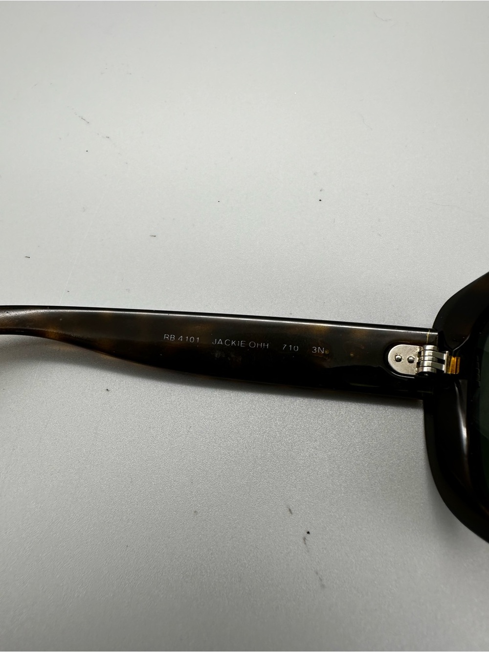 Ray-Ban Jackie Ohh Sunglasses RB 4101 710 Tortoise Shell Green Lens Italy - Picture 6 of 7